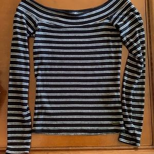 Long sleeve hollister off the shoulder top
